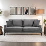 Atelier Del Sofa Papira Sofá de 3 Plazas Gris